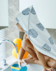Hooded Towel: Handmade, Block-Printed Cotton Baby/Toddler