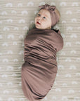 Mebie Baby Stretch Swaddle - Plum