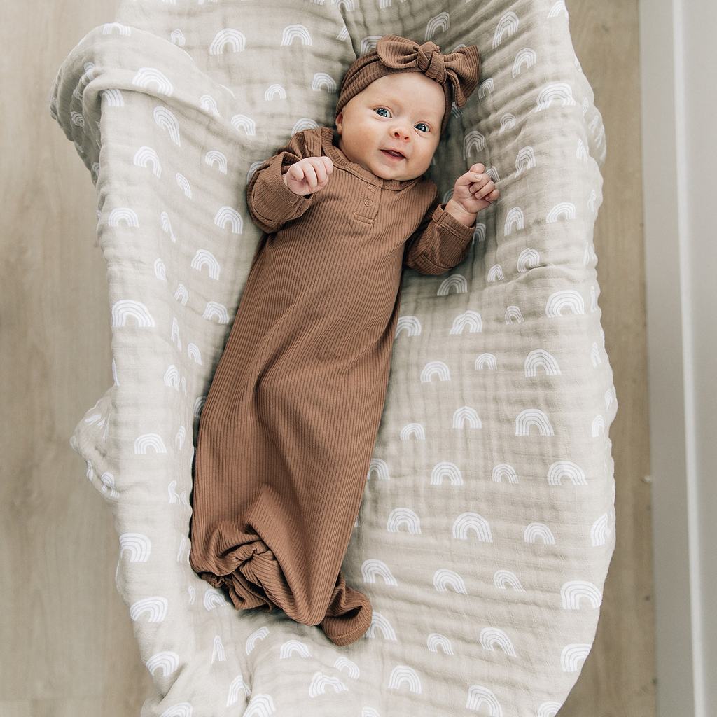 Modern baby muslin swaddles top