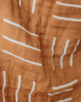 Mebie Baby Fitted Crib Sheet - Mustard Mudcloth