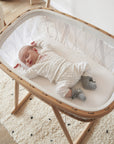 KUMI Bassinet Mesh / Hazelnut with Coco Organic Mattress (SPECIAL ORDER ITEM)