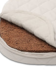 KUMI Bassinet Mesh / Hazelnut with Coco Organic Mattress (SPECIAL ORDER ITEM)