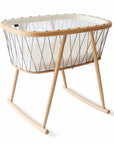 KUMI Bassinet Mesh / Hazelnut with Coco Organic Mattress (SPECIAL ORDER ITEM)