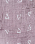 Mebie Baby Muslin Swaddle Blanket - Blush Triangle