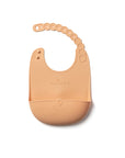 ROLL & LOCK SILICONE BIB TOFFEE
