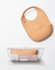 ROLL & LOCK SILICONE BIB TOFFEE