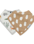 Loulou Lollipop Bandana Bib Set - Safari Jungle