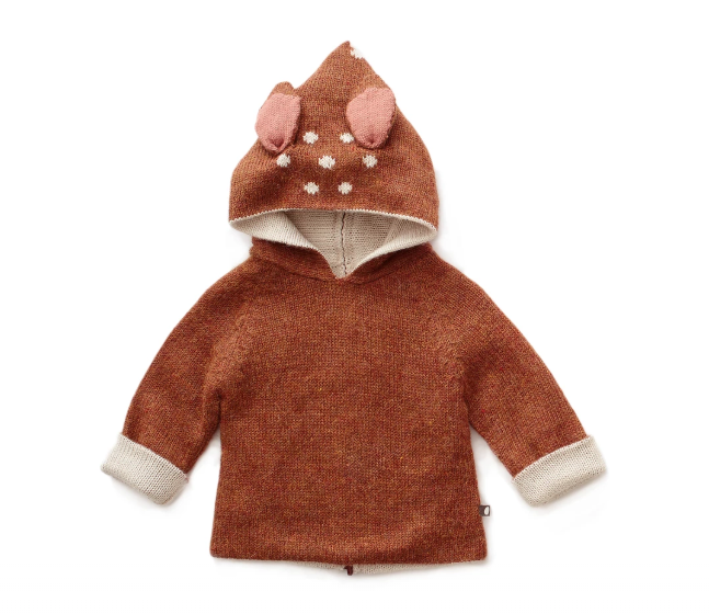 Oeuf Reversible Animal Hoodie