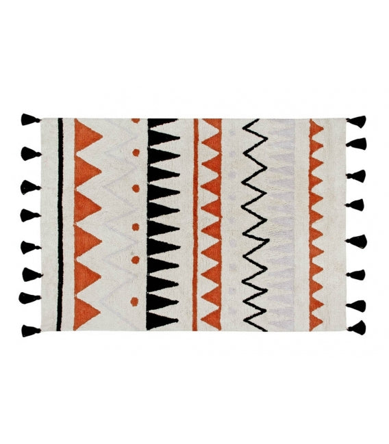 Lorena Canals Azteca Natural Washable Rug - Terracotta (Special Order Item)