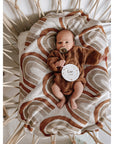 Rainbow Designed Knit Blanket