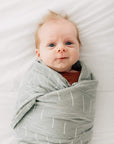 Mebie Baby Muslin Swaddle Blanket - Desert Sage