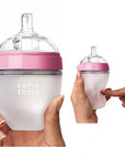 ComoTomo Baby Bottle, Double - 5oz Pink