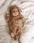 Brown Bunny Organic Muslin Body&Bonnet Set for Newborn Baby