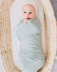 Mebie Baby Stretch Swaddle - Sage