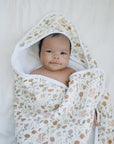 Mebie Baby Muslin Hooded Towel