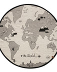 World Rug - Offwhite / Black