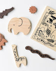Wooden Tray Puzzle - Safari Animals