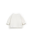 Long sleeve T-shirt with chest opening - Ivory