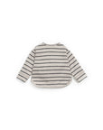 Long sleeve T-shirt with chest pocket - Blue stripes