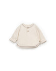 Waffle Long Sleeve with buttons - Ivory