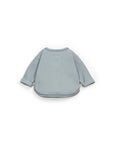 Waffle Long Sleeve with buttons - Dusty Blue