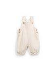 Waffle Jumpsuit with Buttons - Ivory