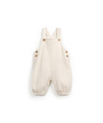 Jumpsuit ivory mixture of organic cotton and hemp