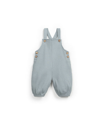 Jumpsuit dusty blue mixture of organic cotton and hemp