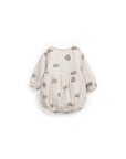 Woven Bubble Romper with Snaps- Hedgehog