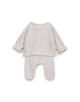 Sweater and Pants Set with Re(Play) yarn - Ecru