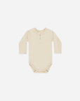 Ribbed Long Sleeve Onesie - Oatmeal