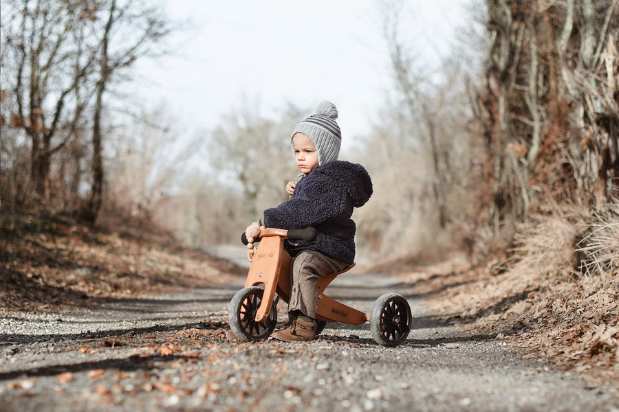 Tiny Tot 2-in-1 Wooden Balance Bike Bamboo