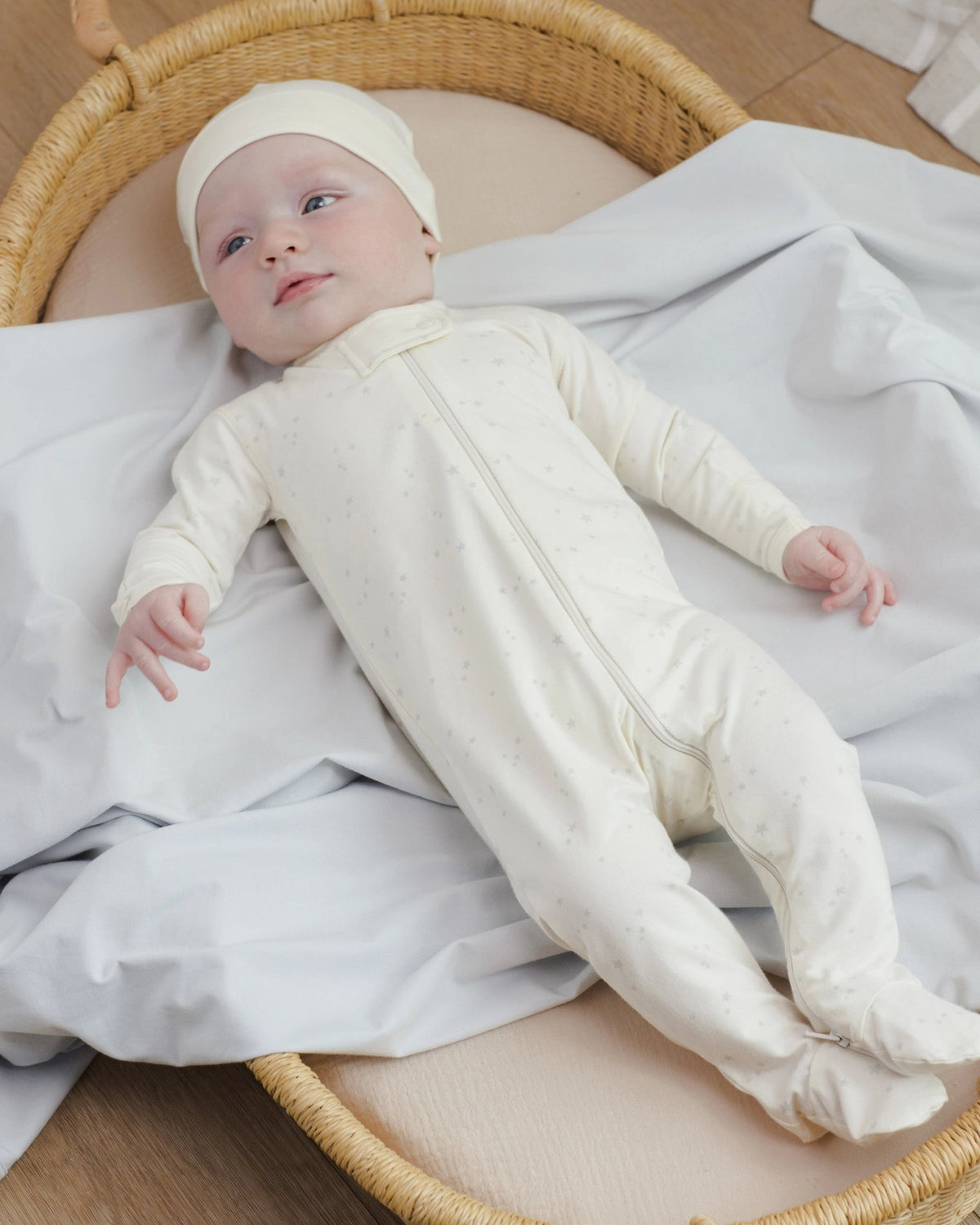Zip Longsleeve Sleeper Footie - Stars