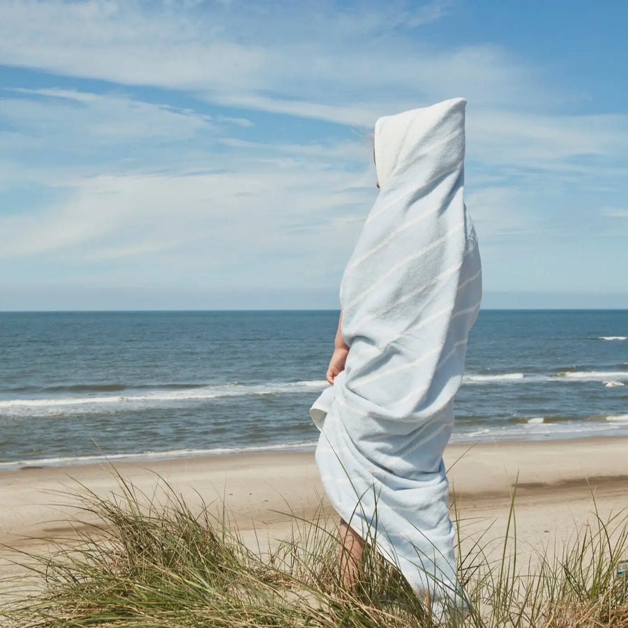 Raita Hooded Towel - Cloud / Ice Blue
