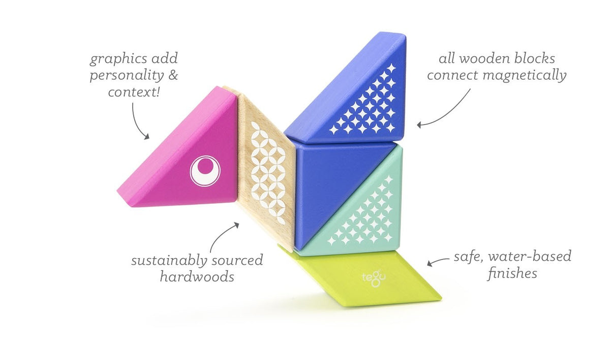 Magnetic Wooden Block Set - Hummingbird