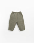 Twill Trousers with decorative buttons - Military green