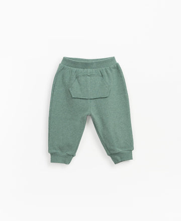 Trousers with kangaroo pocket - Jade