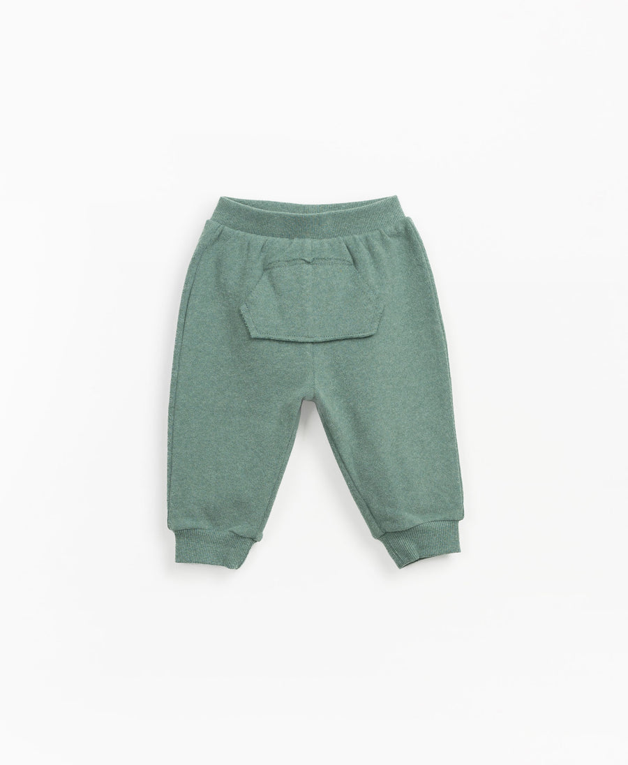 Trousers with kangaroo pocket - Jade