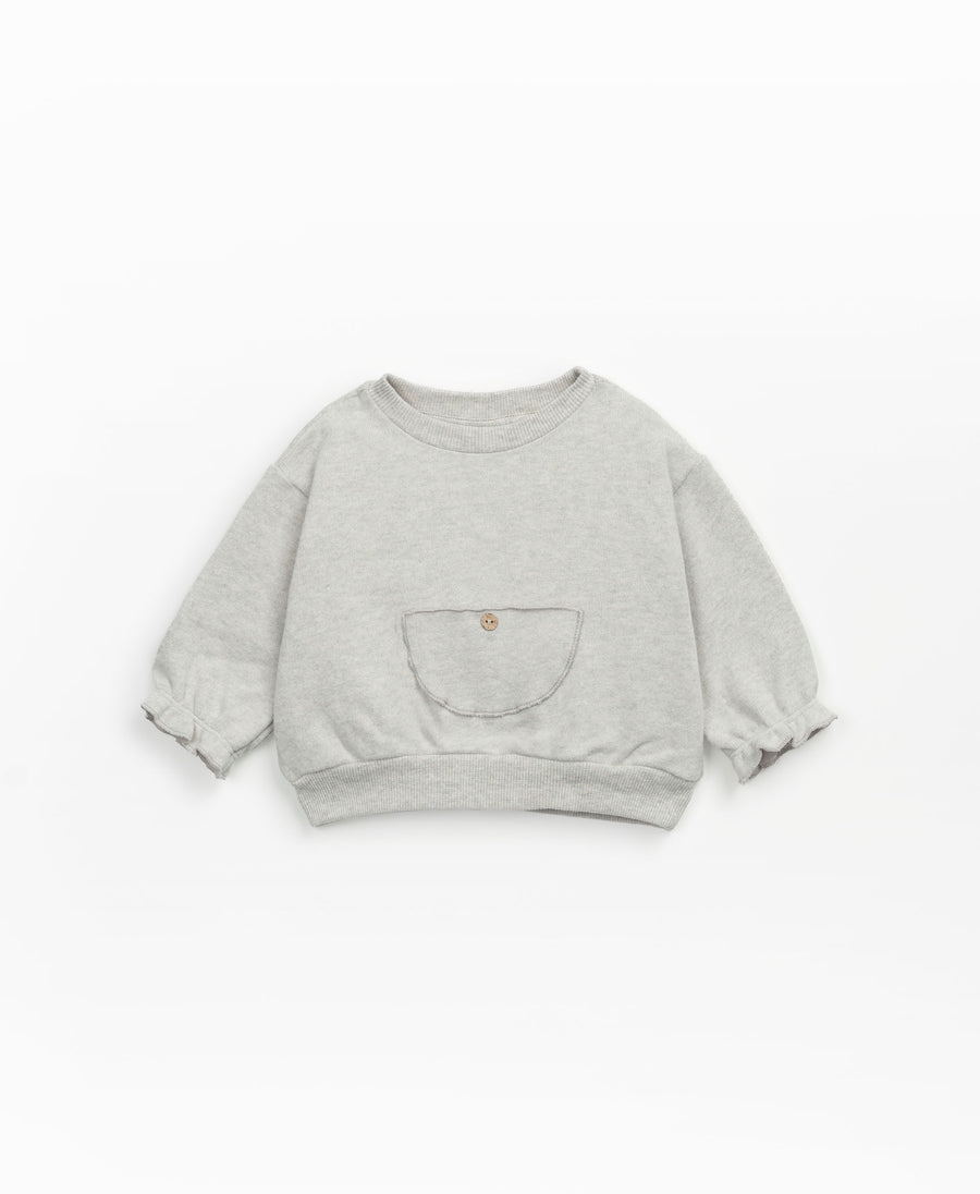 Sweatshirt with pocket - Light Grey