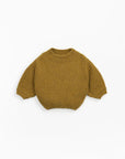 Knitted sweater with fallen shoulders - Dijon