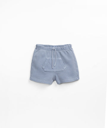 Jersey-stitch shorts - Blue