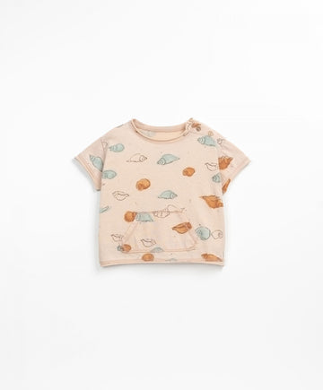 T-shirt with kangaroo pocket - Shells