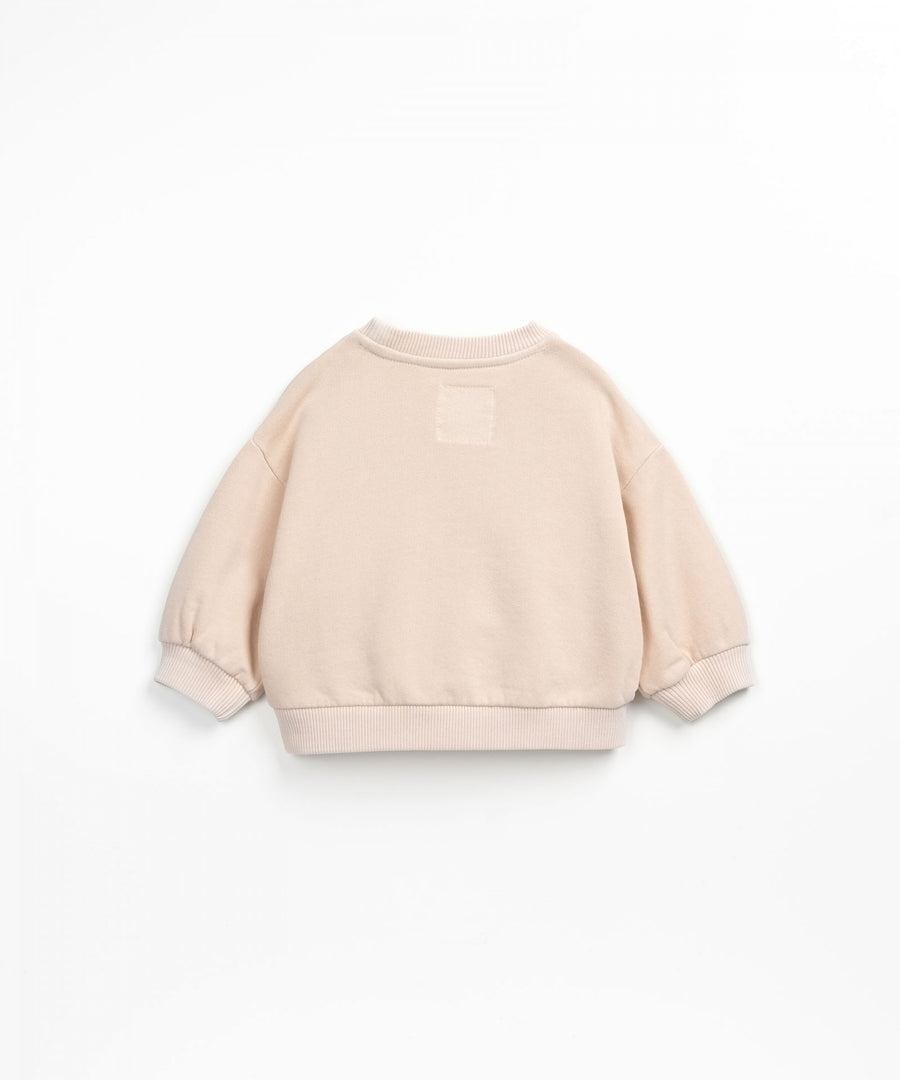 Crewneck with front pockets - Blush