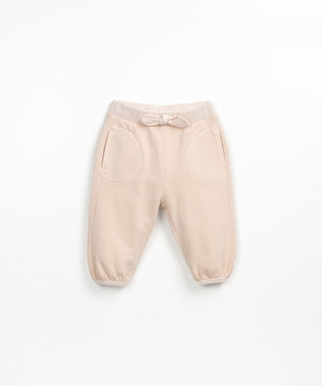 Trousers with decorative bow - Blush