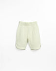 Woven trousers with elastic waist - Light green