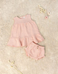 Textured jersey-stitch Bloomers - Pink