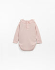 Bodysuit with Collar Detail & Snaps - Light pink