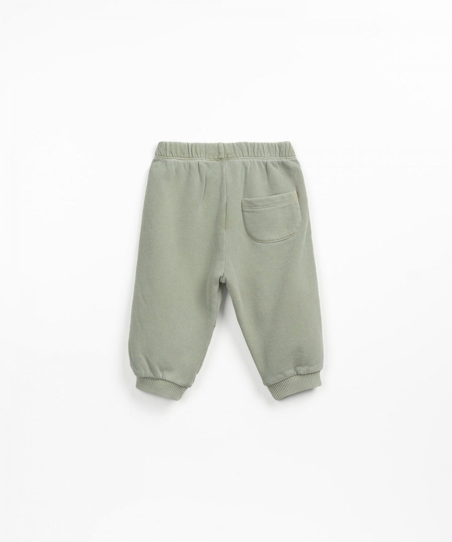 Jersey pants with back pocket - Sage