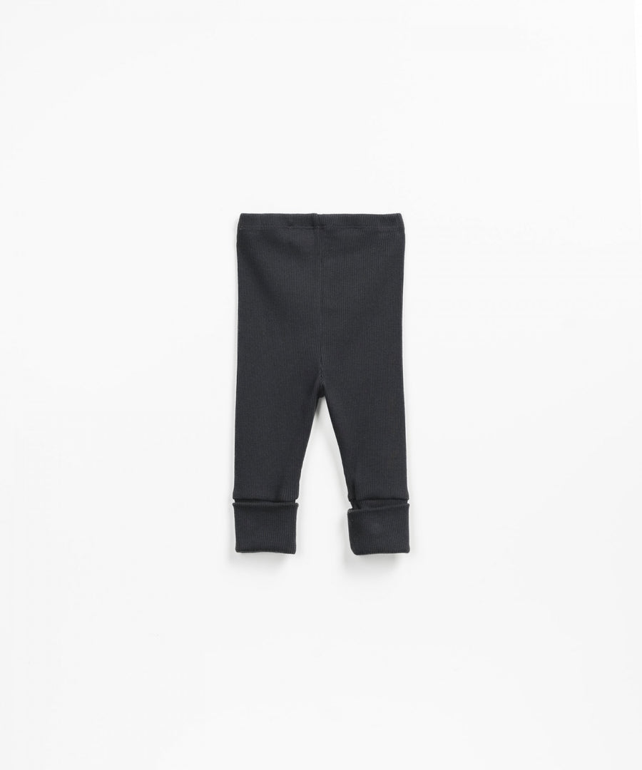 Ribbed leggings - Charcoal