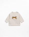 Long Sleeve T-shirt in a mixture of natural fibers - Lynx